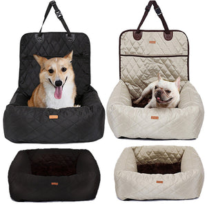 2 In 1 Pet Dog Carrier Folding Car Seat