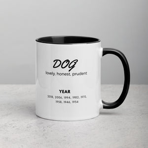 Dog Animal Zodiac Mug with Color Inside