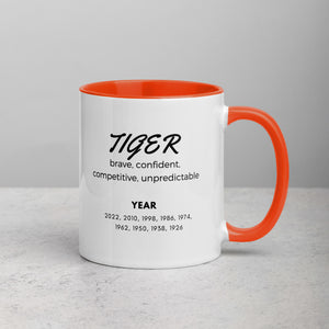 Tiger Animal Zodiac Mug with Color Inside