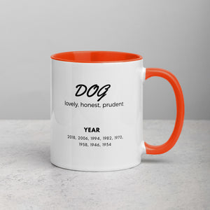 Dog Animal Zodiac Mug with Color Inside