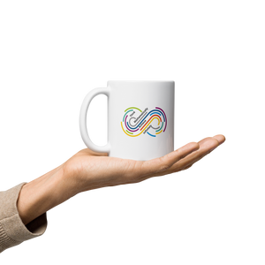 Think Mathematically Achieve Infinitely -  White glossy mug