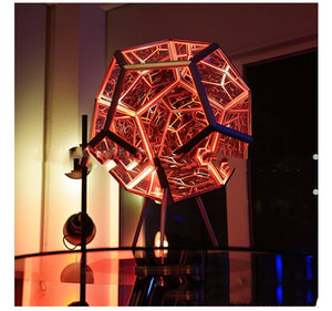 Infinite Dodecahedron Color Art Lamp