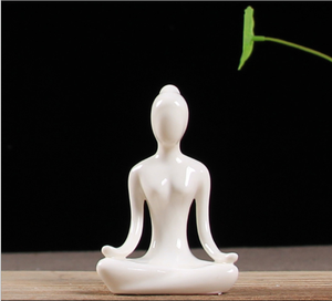 Yoga Poses Ceramic Figurines