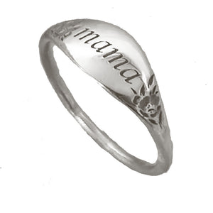 Weiwan Mama Letter Holiday Ring