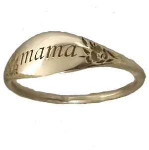 Weiwan Mama Letter Holiday Ring