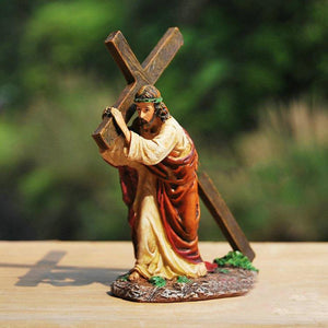 Lenten Reflection: Jesus Christ Carrying the Cross Statue