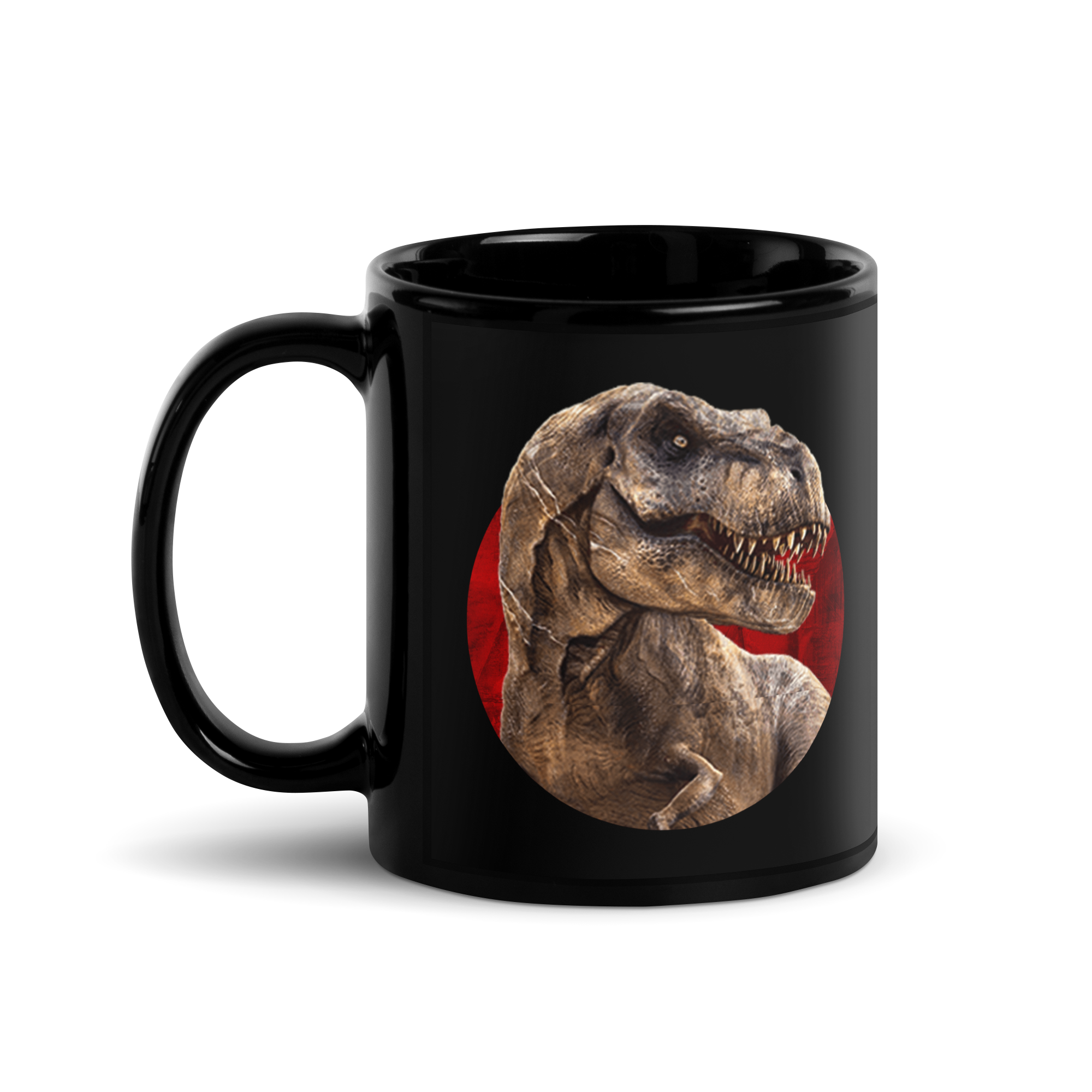 Tyrannosaurus Rex  Black Glossy Mug